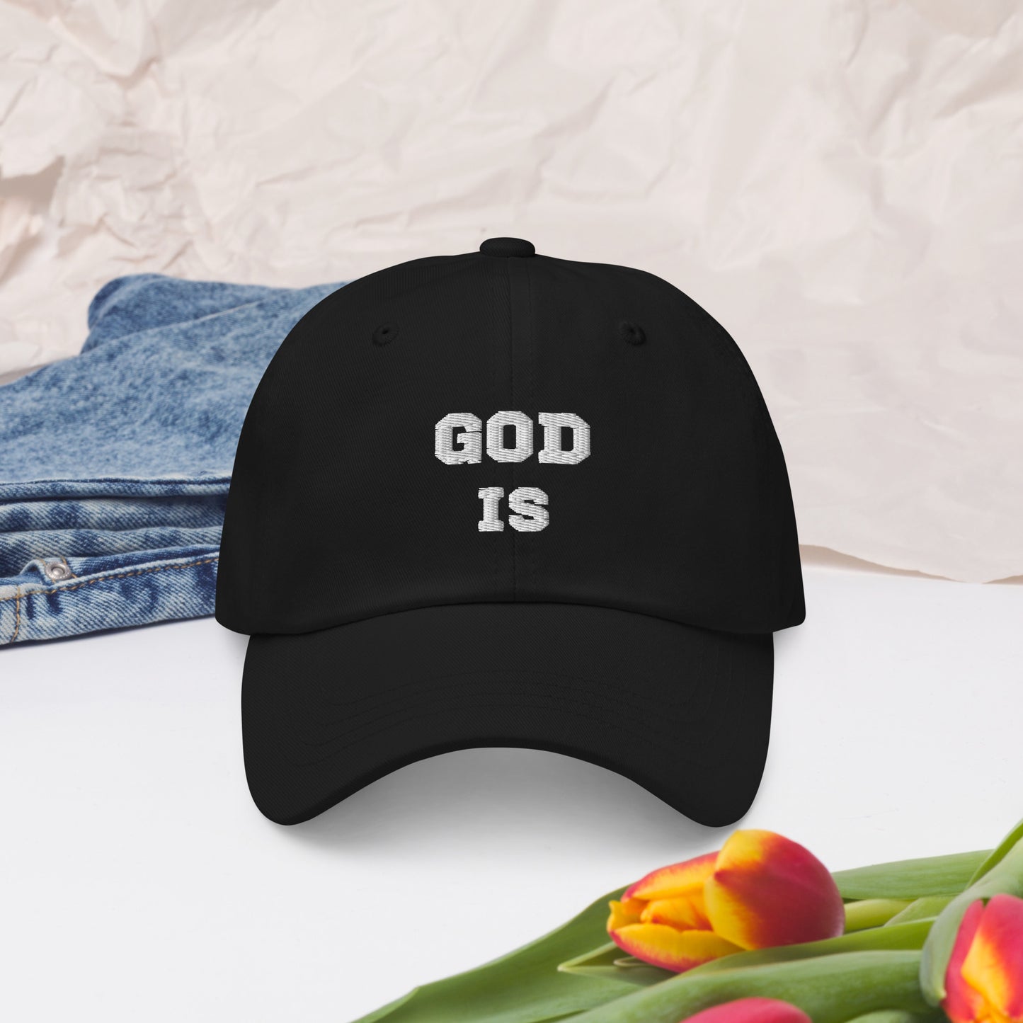 Christian Comforts: 'God Is' Dad hat