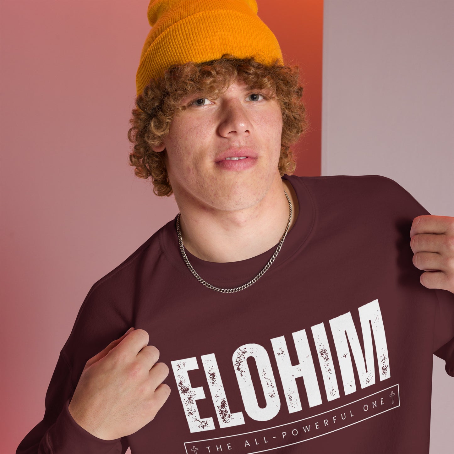 Christian Comforts: 'Elohim The All-Powerful One' Men's Sweatshirt