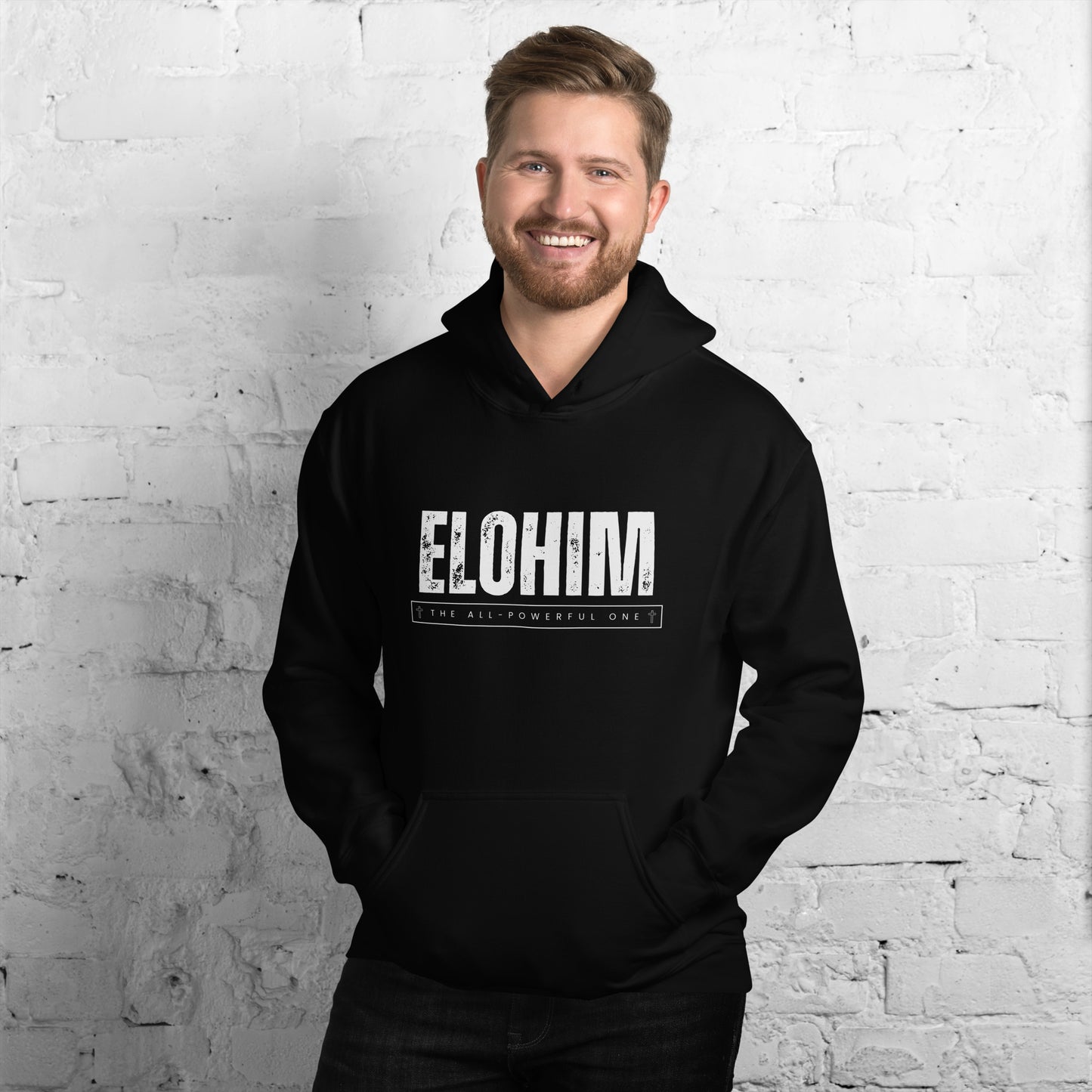 Christian Comforts: 'Elohim The All-Powerful One' Men's Hoodie