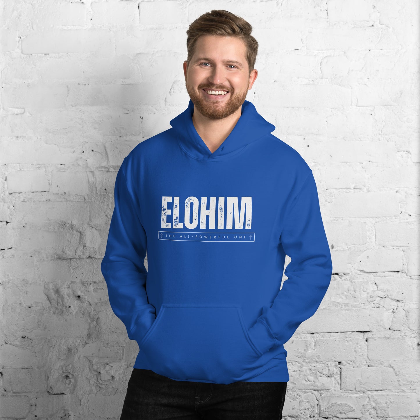 Christian Comforts: 'Elohim The All-Powerful One' Men's Hoodie